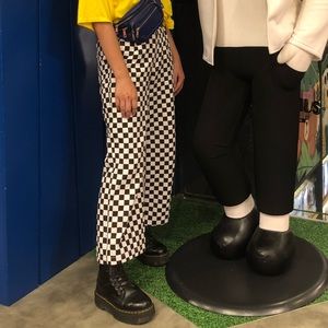 Checker pants